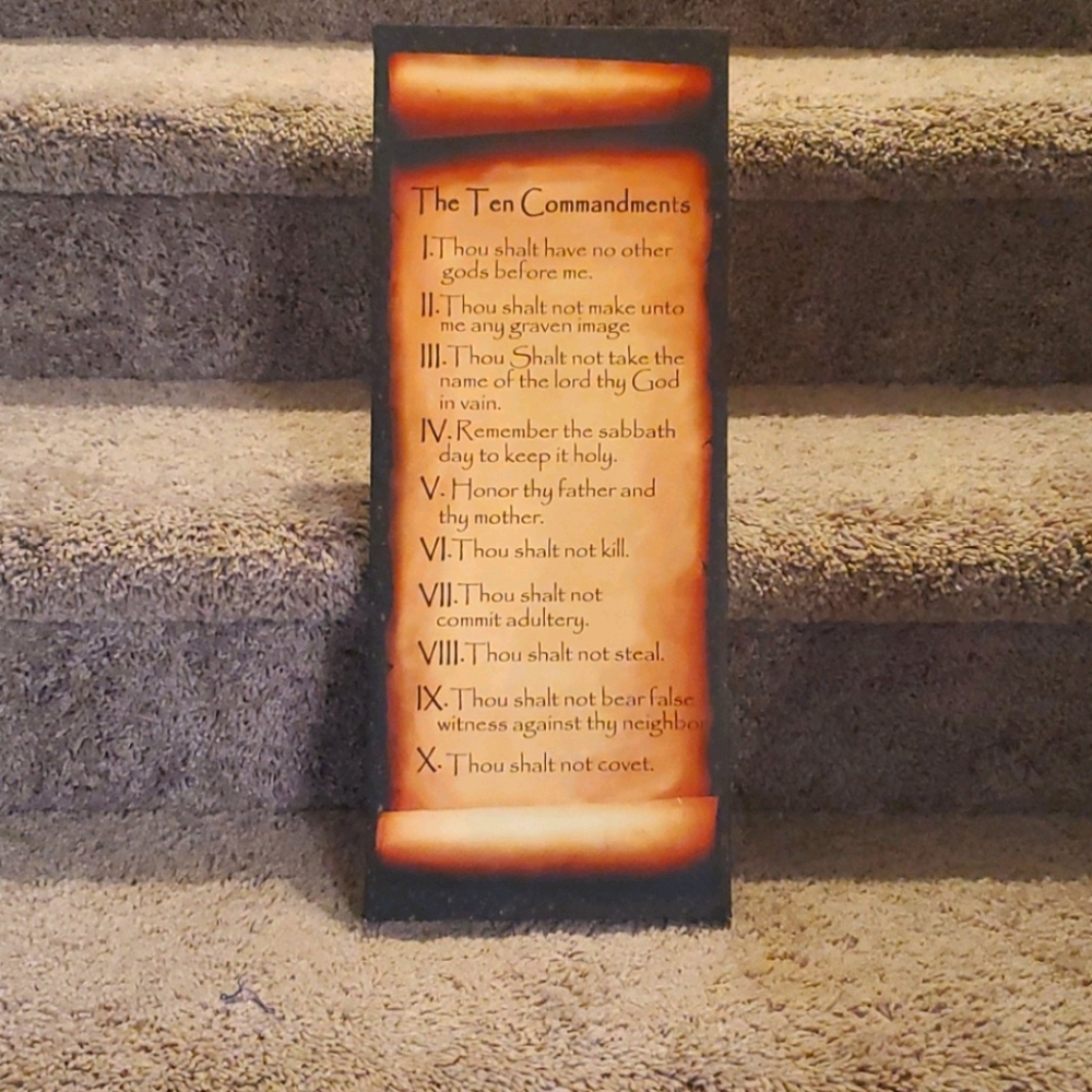 10 Commandments Canvas